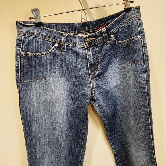 BONGO women's washed blue boot cut jeans size 9 - Picture 8 of 11